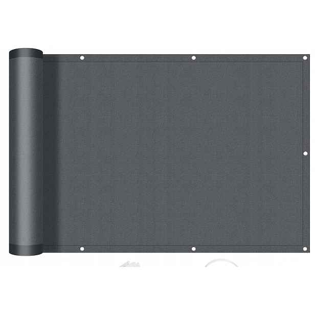Balkonový Závěs 90x500CM Antracit Na Ochranu Soukromí