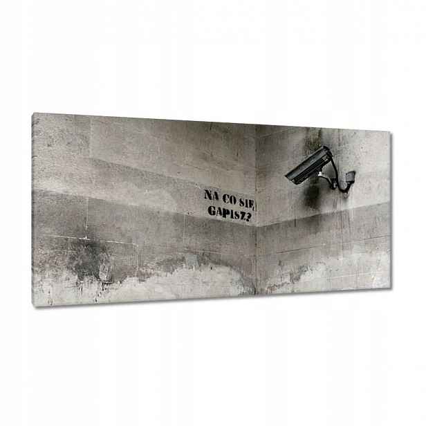 Obrazy 115x55 Banksy Co zíráš