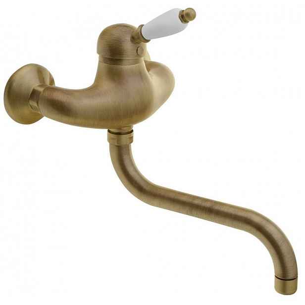 Sapho Kirké - Umyvadlová baterie White, bronz KI15BB