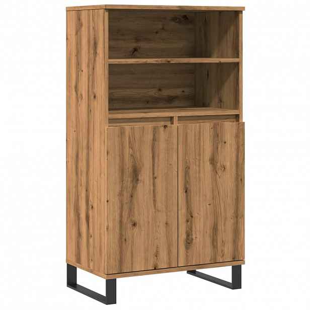 vidaXL Skříň highboard dub artisan 60 x 36 x 110 cm kompozitní dřevo