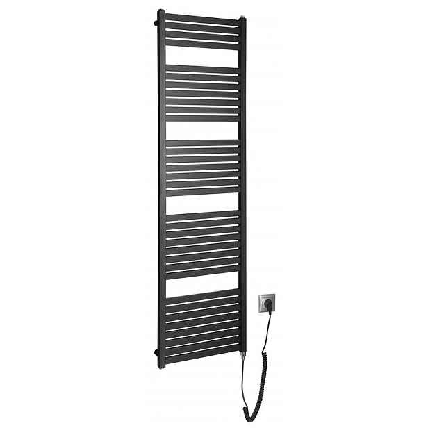 Aqualine - Topné těleso 169x45 cm, 600 W, černá mat DE446T