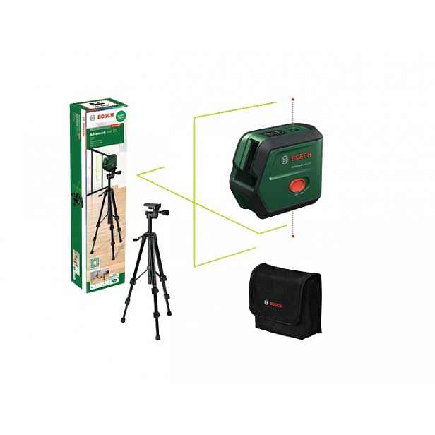 Bosch křížový laser AdvancedLevel 2G Uni (Carton)+Tripod (0.603.663.G01)