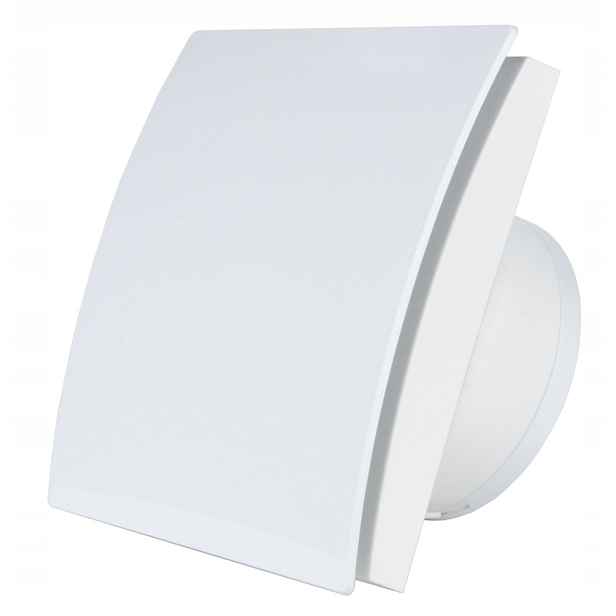Koupelnový ventilátor Elipsa Abs Bílý Lesk 100 mm tichý
