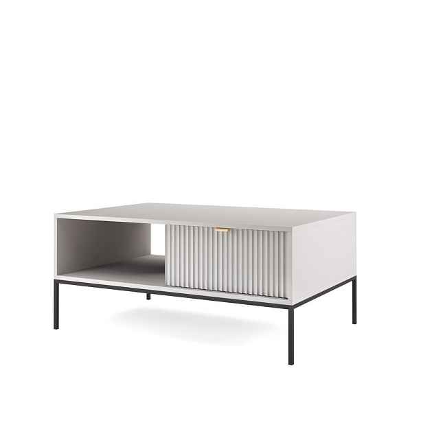 MASSENO KONFERENČNÍ STOLEK STELLARE, 104/46/68 cm, šedý