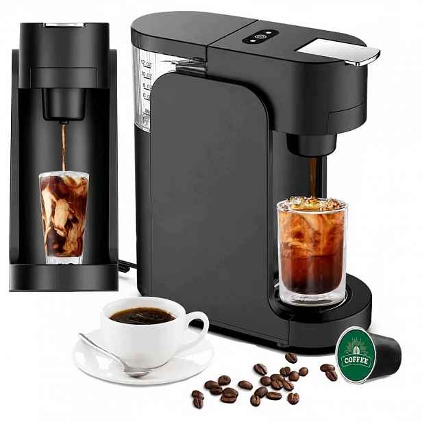 RealG RC-K-2604 Kapslový kávovar 1450 W, 3,5 bar, 420 ml, černý