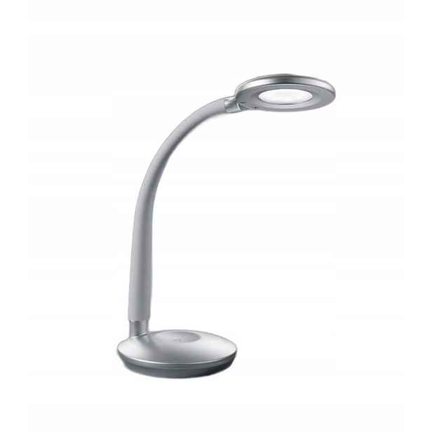 Stolní noční Led lampa na dotyk stříbrná Rl
