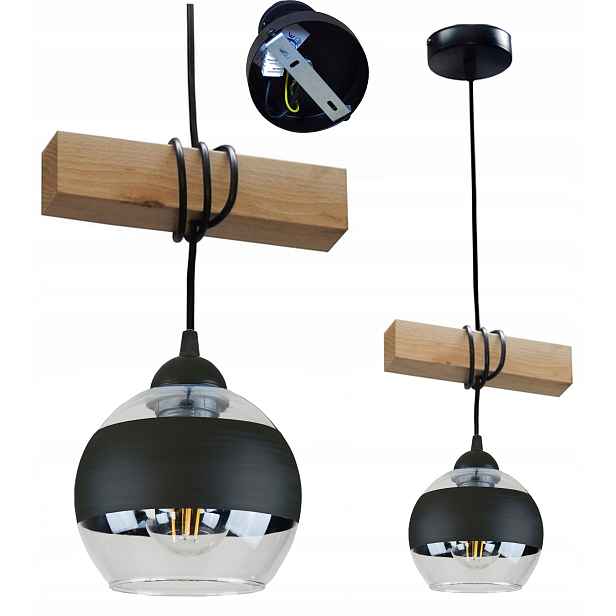Závěsná/stropní Lampa Lustr Stropní Svítidlo 015-1K Led E27 Kuchyně Bufet Obývací Pokoj
