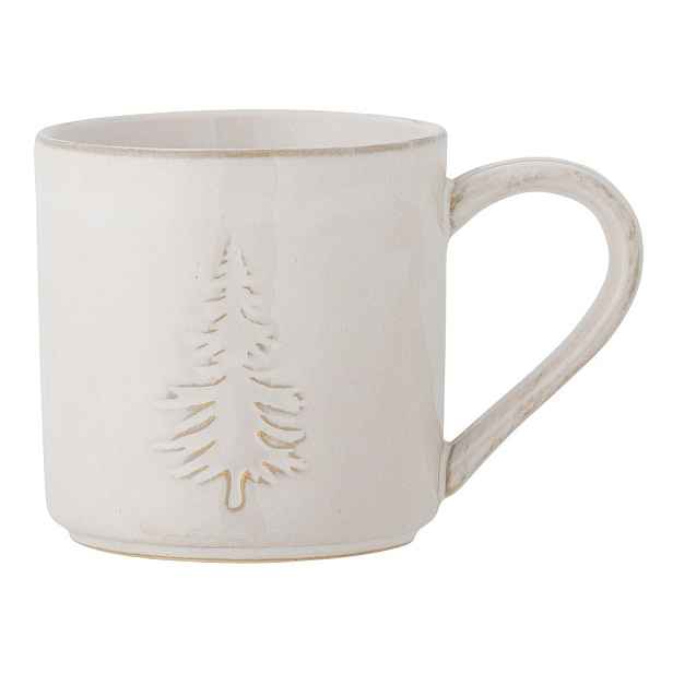 Krémový kameninový šálek s vánočním motivem 300 ml Winter – Bloomingville