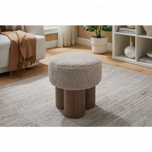 Livetastic TABURET, textil, kompozitní dřevo, 50/49/50 cm
