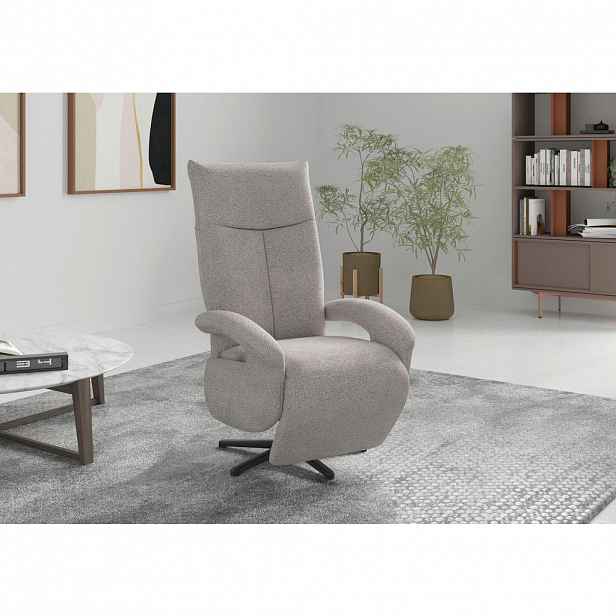 Sit & More RELAXAČNÍ KŘESLO, textil, barvy stříbra