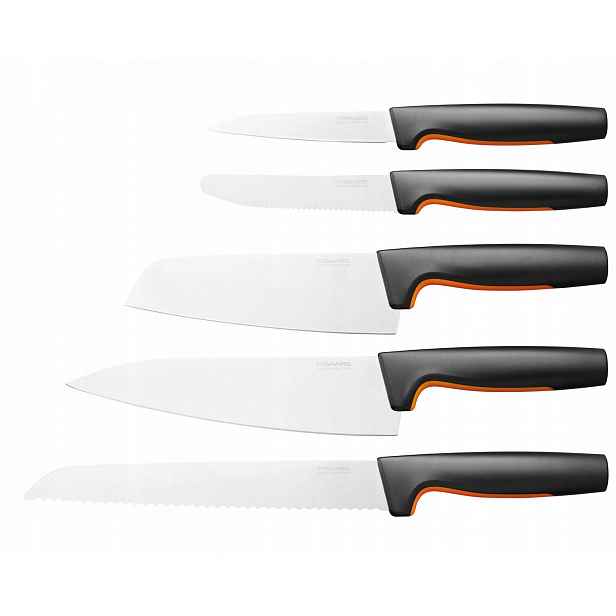 Fiskars Velký set na krájení zeleniny masa chleba Nůž ostrý x5