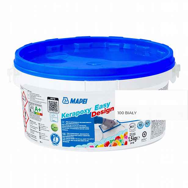 Mapei Epoxidová Spárovací Hmota Kerapoxy Easy Design 1,5 kg Kyselinovzdorná, bílá 100