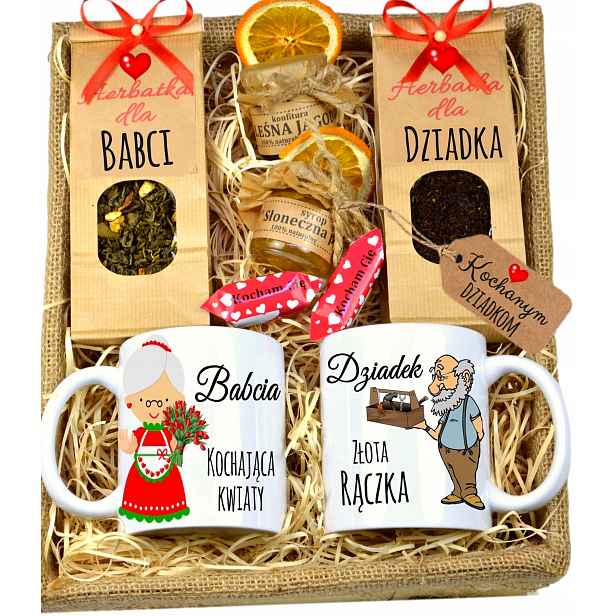 nejlepší Babička Dědeček dárek med Čaj hrnek Box Narozeniny Jmeniny