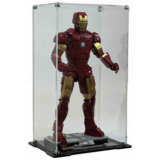 Vitrína Blacked Brick pro Lego 76344 Marvel Heroes Iron Man Mark 3