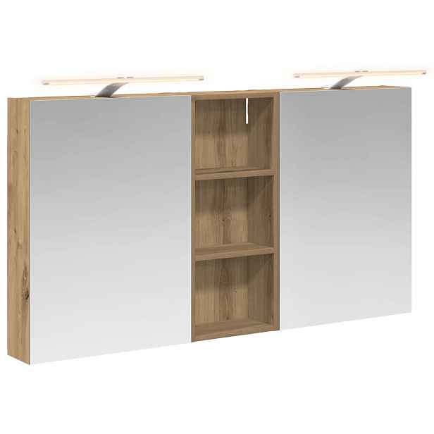 vidaXL Sada koupelnových skříněk 3 ks 130 x 14,5 x 70 cm