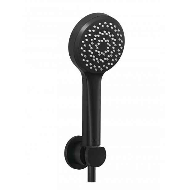 Kludi Dive - Set sprchové hlavice, držáku a hadice, matná černá 6885039-00