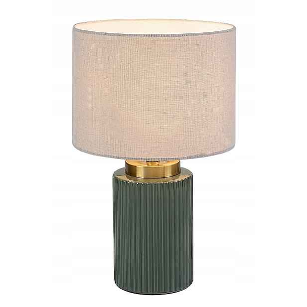 Rabalux Glovy stolní lampa zelená, bílé stínidlo E14 40W 34 cm