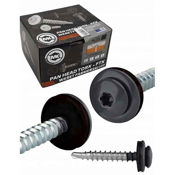 Samovrtné šrouby Farmer Torx 4,8x35 Grafit Ral 7016 250 ks