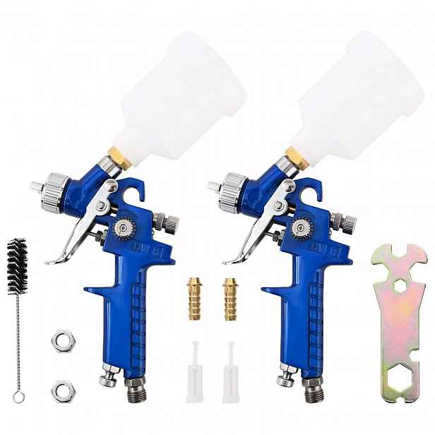 vidaXL Sady stříkacích pistolí HVLP s 125 ml pohárem Tryska 0,8 mm