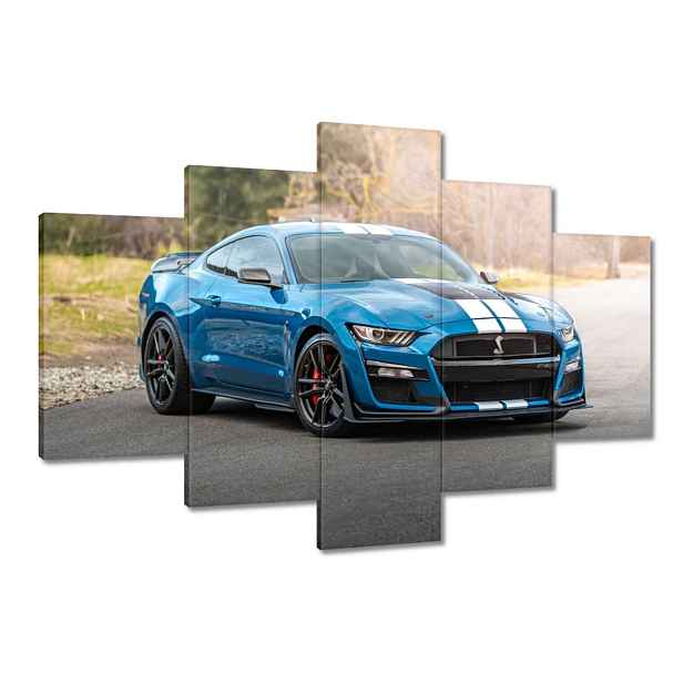 Obrazy 120x80 Modrý Ford Mustang