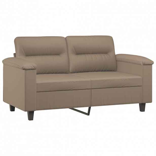 vidaXL 2místná pohovka cappuccino 120 cm umělá kůže