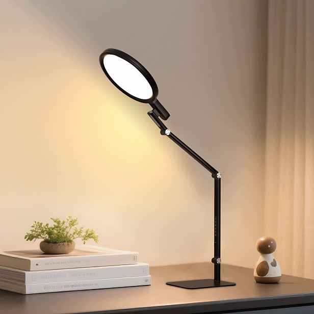 Led stolní lampa noční lampička černá nastavitelná do ložnice 2700-6000K 15W