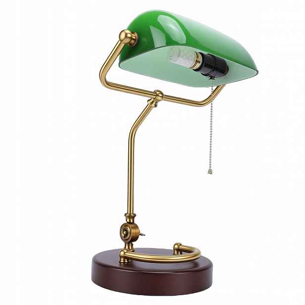 Stolní lampa s vypínačem na lanku, kompatibilní závit E26/E27, 43x27x19,5 cm