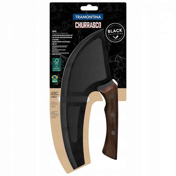 Tramontina multifunkční nůž na sekání a pizzu 26,8 cm Churrasco Black