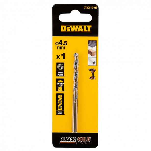 DeWALT - Vrták do kovu 4,5x80 mm DT20519