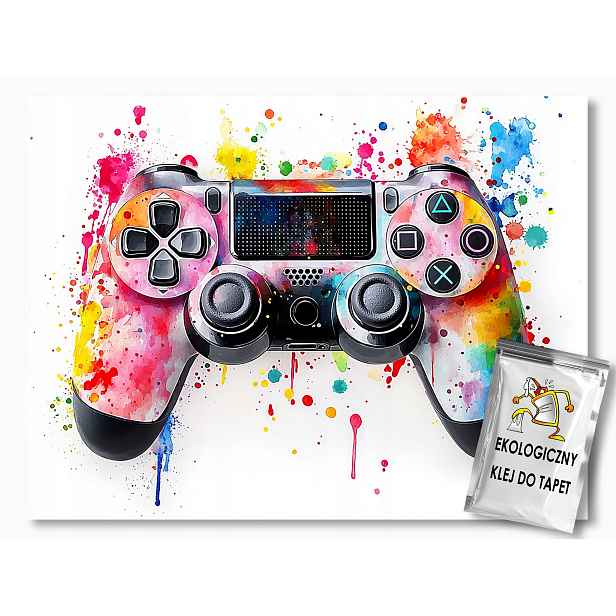 Fototapeta Flizelina Graffiti Gaming Gamepad Hry Kontroler 208x146 130g