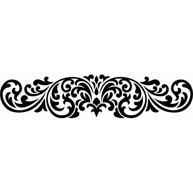 Omítací Šablona LuxBud Ornament 5 92x20 cm Opakovaně použitelná dekorace