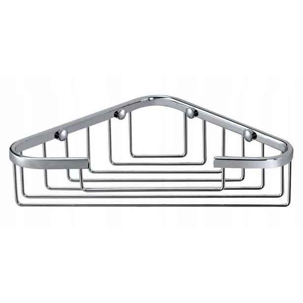 Rohový sprchový koš 19 cm Stella Classic Chrom