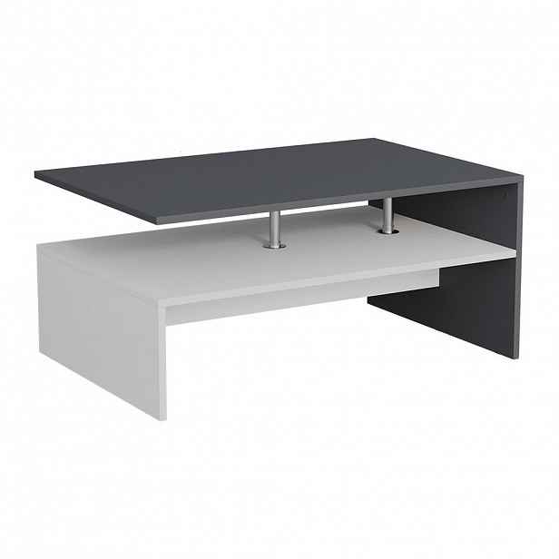 Vicco KONFERENČNÍ STŮL Amato Antracitová/bílá 90 x 52.6 cm