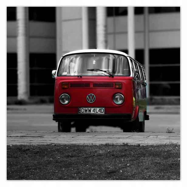 Plakáty 140x140 Červený Vw