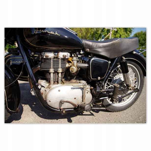 Plakáty 185x125 Junak Historický motocykl