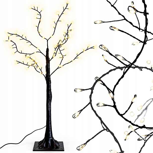 Dekorační Stromek 100LED 90 CM Black Edelman