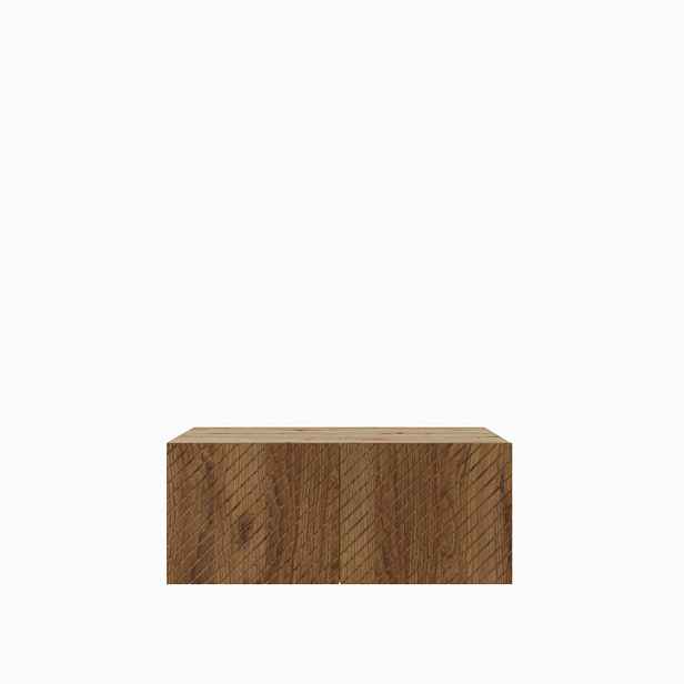 MASSENO ZÁVĚSNÝ TV STOLEK CAVA, 100/41/40 cm, dub Artisan /, dekor dub
