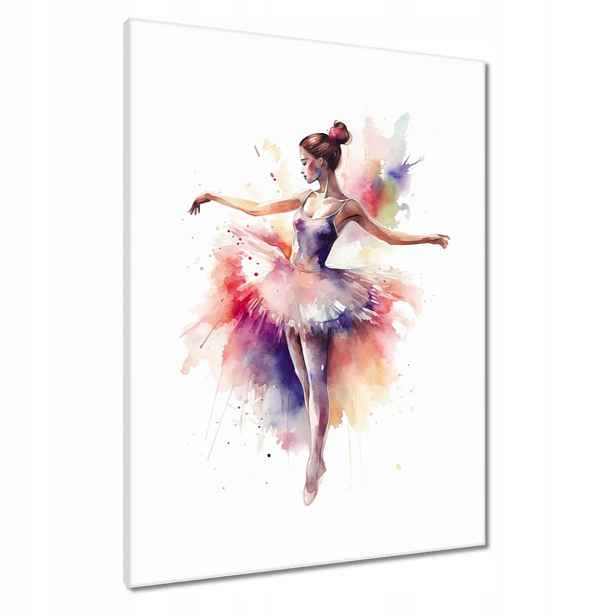 Obrazy 60x80 Barevná prima balerína