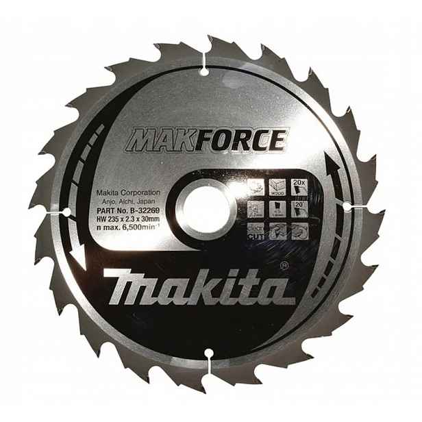 Sintrovací Pila Na Dřevo Makforce 235*30 20Z B-32269 Makita