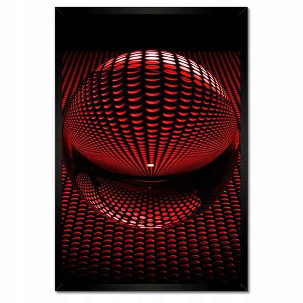 Plakáty v rámu 40x60 Červená koule Disco