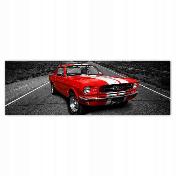 Plakáty 200x66 Červený Ford Mustang Usa