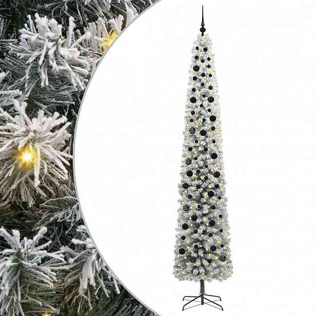 vidaXL Umělý vánoční stromeček Zelená 270 cm PVC, ocel a plast
