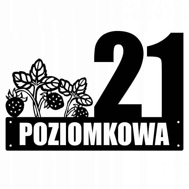 Číslo Na Dům 60cm Tabule Adresa Ocel 2MM Úlová