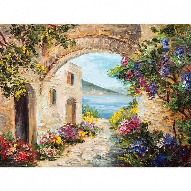 Euroart MALBA NA PLÁTNĚ, architektura, pláž a moře, 30/40 cm