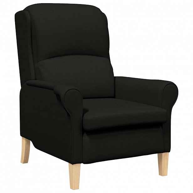 vidaXL křeslo Černá textil