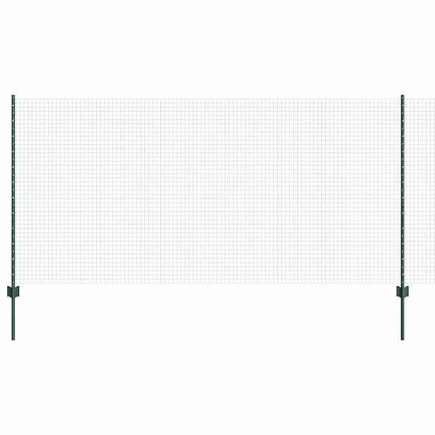 vidaXL Svařovaná drátěná plotovina s tyčkami 50 x 1,2 m Zelená
