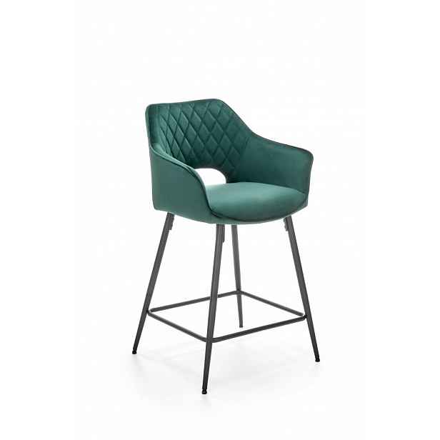 Barová židle Halmar Tmavě zelená