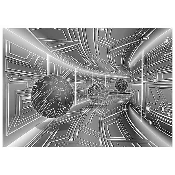 Fototapeta Geometrie sfér a tunelu vinylová 416x254 lepidlo