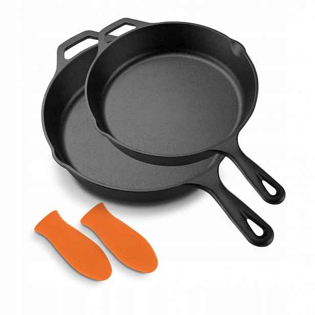 Litinová Pánev Sada 2KS 26+30 CM, Nepřilnavá, Indukční Nutrichef