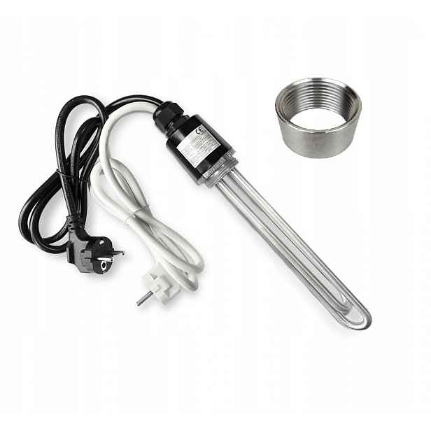 Nerezový Ohřívač 1,5+2 kW Keg Závit 5/4 Certifikát Ce Nátrubek Destilátor
